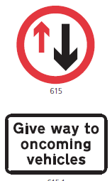 A red and black sign with arrows

Description automatically generated